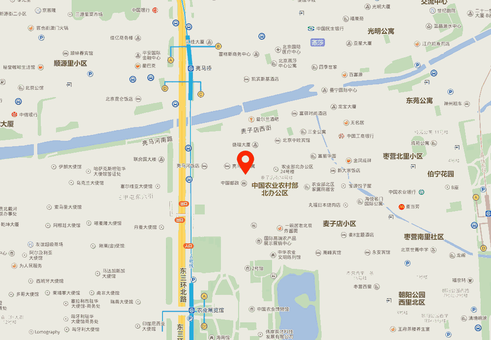 亮马河大厦位置地图